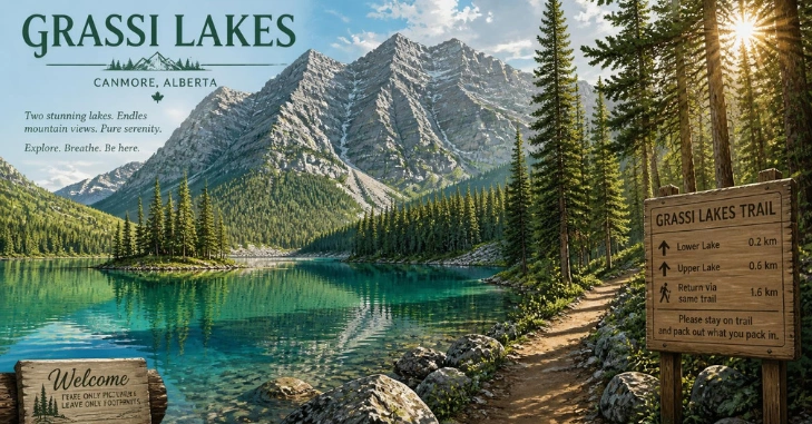 Grassi Lakes Near Canmore in 2026: Complete Hiking Guide, Trail Routes, Rockslide Closure, Parking, Safety Tips