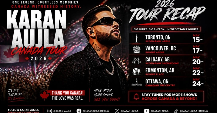 Karan Aujla Concert in Canada: A Complete Look at His 2026 P-Pop Culture Tour, Canadian Arena Shows, Ticket Updates